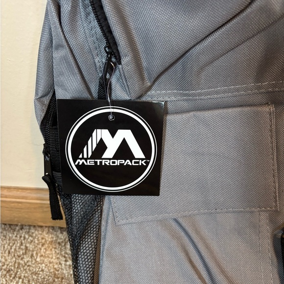 Gray Backpack with Multiple Pockets - Picture 2 of 4